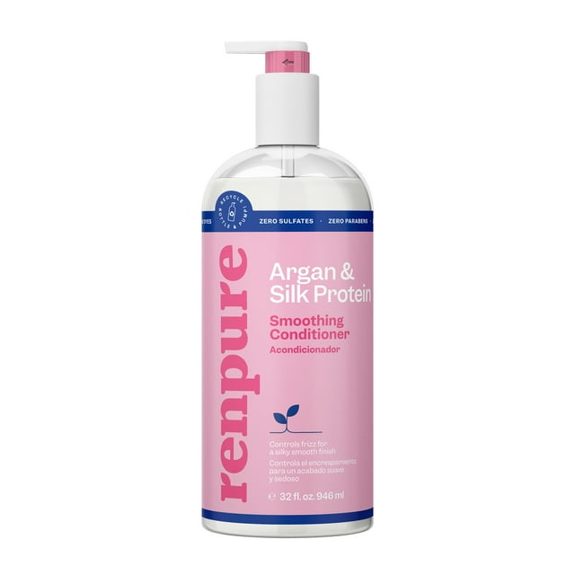 Renpure Argan and Silk Protein Smoothing Conditioner, for All Hair ...