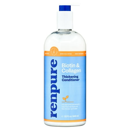 Renpure Biotin & Collagen Thickening Conditioner for All Hair Types, 32 fl oz