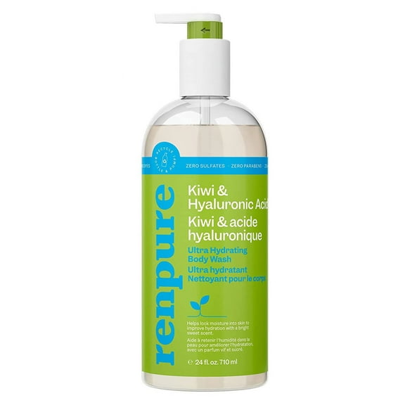 Renpure Body Wash Kiwi And Hyaluronic Acid 24oz (Pack of 3)