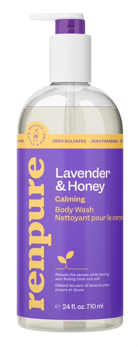 Renpure Body Wash Lavender Honey Calming 24oz (Pack of 3)