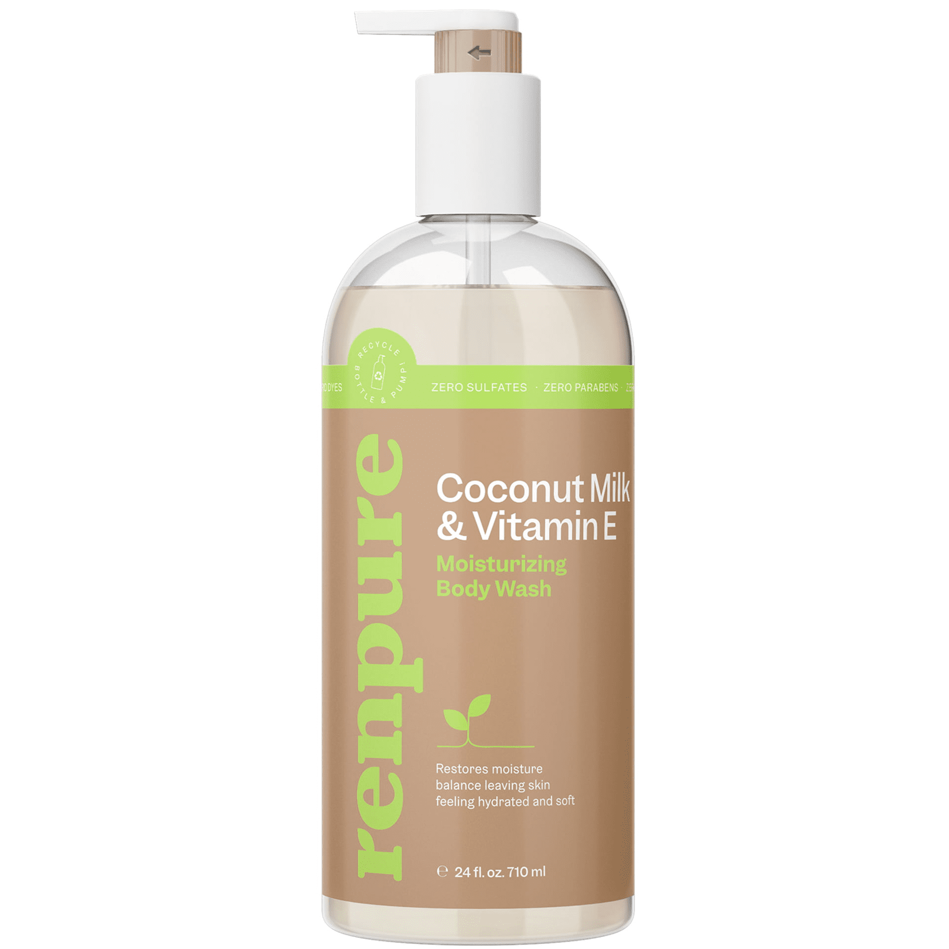 Renpure Coconut Milk Vitamin E Nourishing Body Wash for All Skin