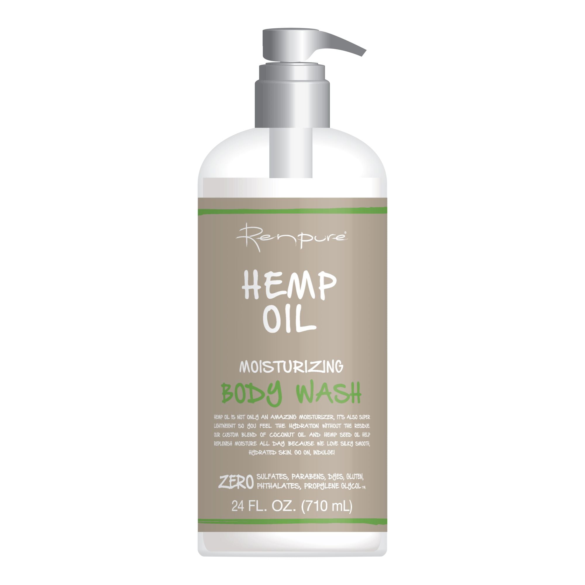 Renpure Hemp Oil Body Wash, 24 fl oz