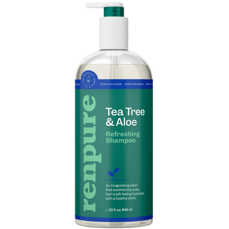 Renpure Tea Tree & Aloe Refreshing Shampoo for All Hair Types, 32 fl oz