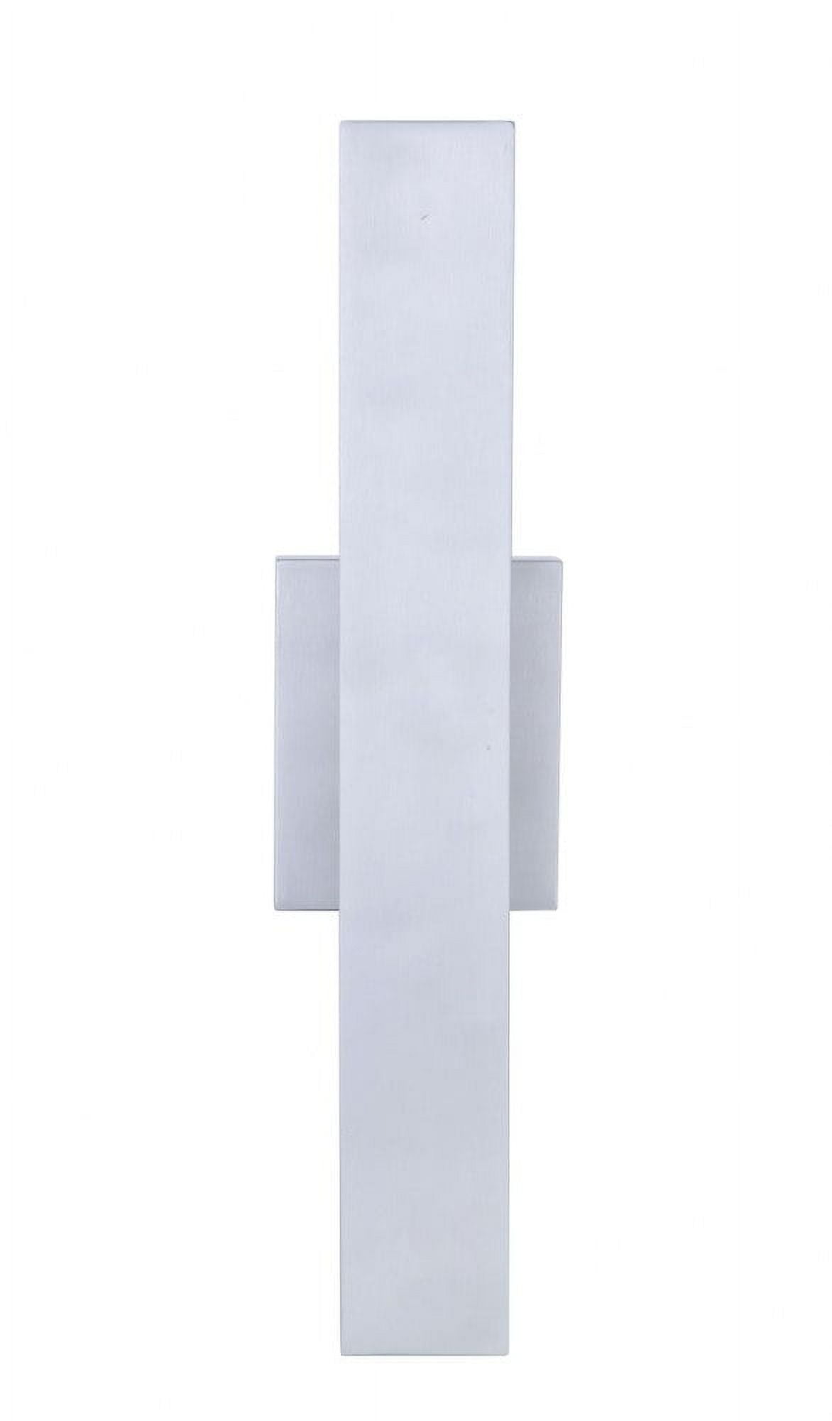 Brushed Aluminum Modern LED Wall Sconce Lantern
