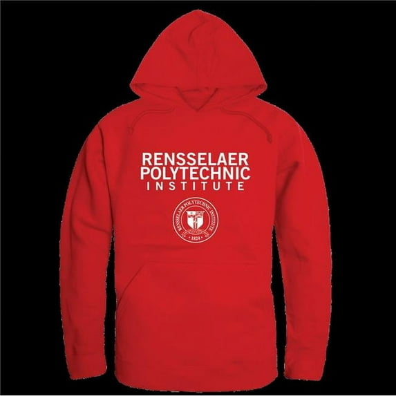 Rensselaer Polytechnic Institute Engineers Seal Hoodie, Red - Large