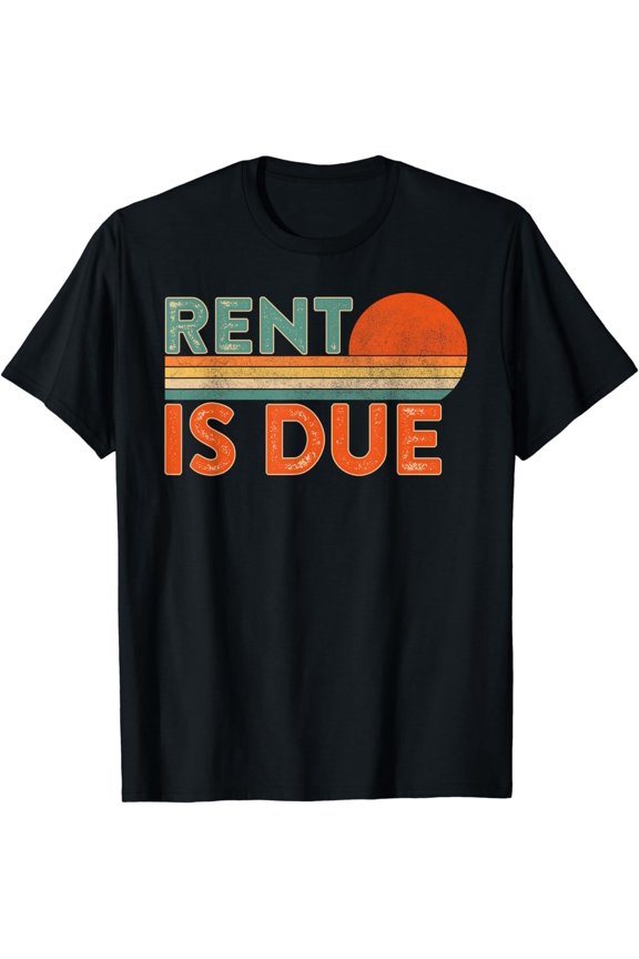 Rent Is Due Motivational Quote Hustle Body Builder T-Shirt