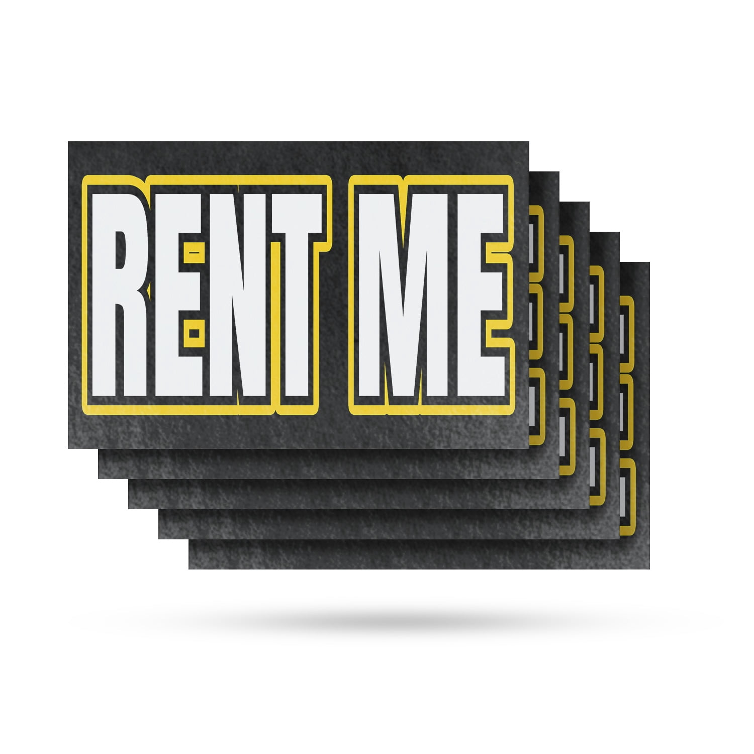 Rent Me Vinyl Decal 5 Pack of 24 Inch x 36 Inch Weatherproof Heavy-Duty ...