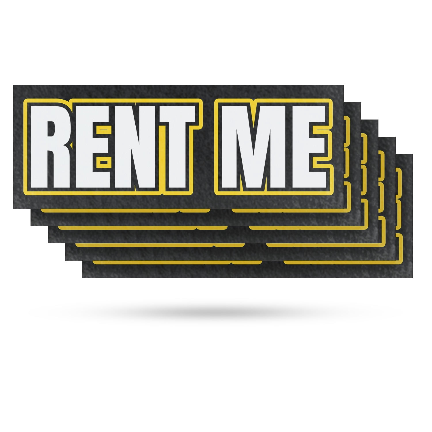 Rent Me Vinyl Decal 5 Pack of 24 Inch x 9 Inch Weatherproof Heavy-Duty ...