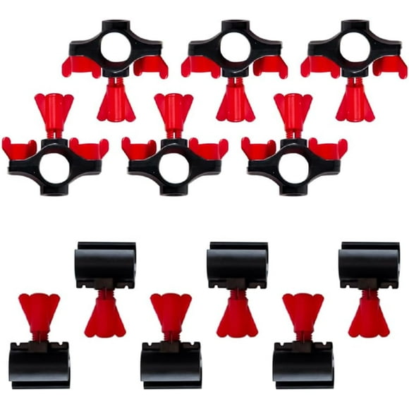 RentACoop Secure Non-Adhesive PVC (S.N.A.P) Watering System S.N.A.P Clips and Hubs Pack of 6 for Chickens, Quail, and Poultry