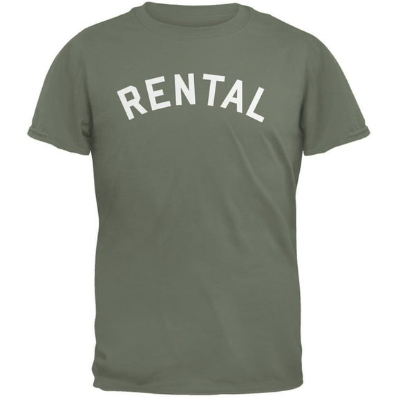 Rental Inspired By Frank Zappa Military Green Adult T-Shirt - 2X-Large