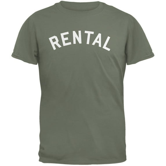 Rental Inspired By Frank Zappa Military Green Adult T-Shirt - 3X-Large