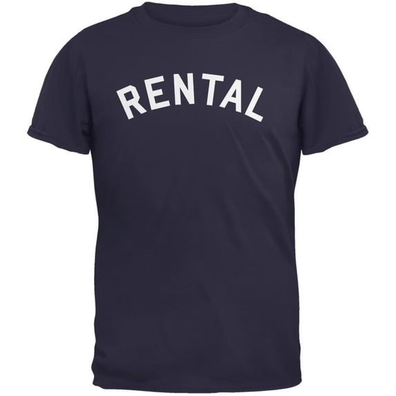 Rental Inspired By Frank Zappa Navy Adult T-Shirt - X-Large
