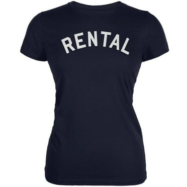 Rental Inspired By Frank Zappa Navy Juniors Soft T-Shirt - Large