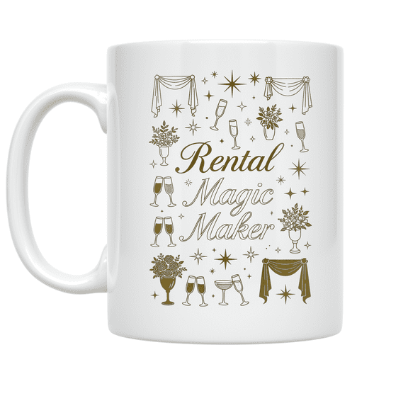 Rental Magic Maker Design - Event Planner - 11 oz Ceramic Coffee Mug