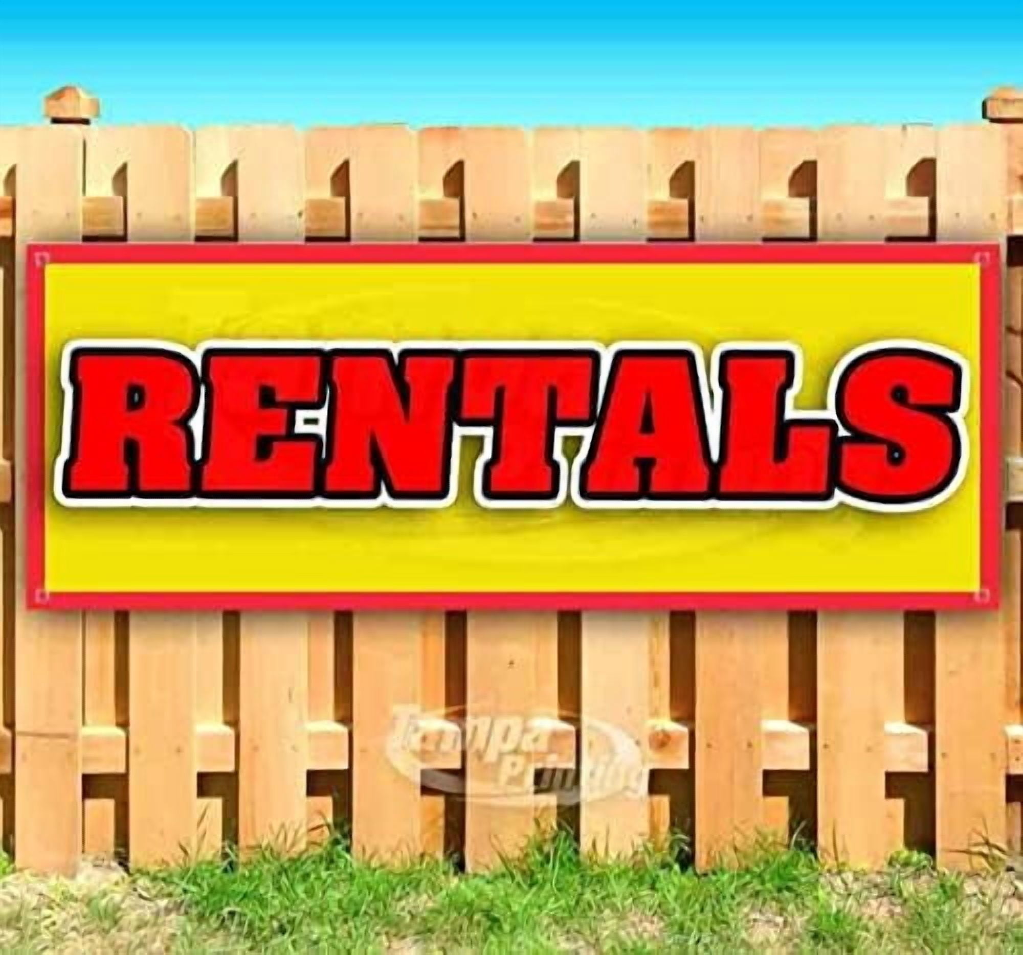 Rentals Banner 47.2×11.8 in - Walmart.com