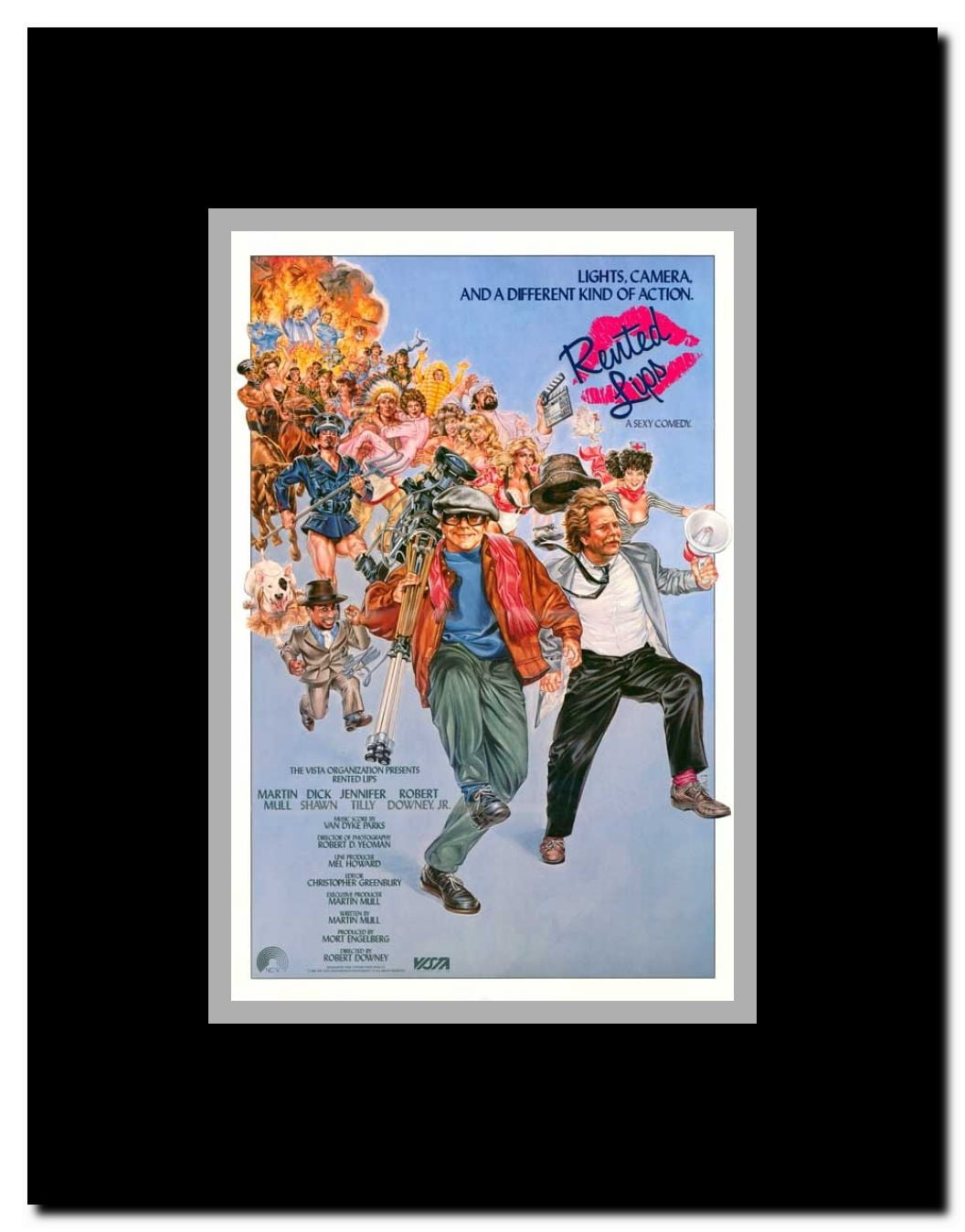 Rented Lips Framed Movie Poster