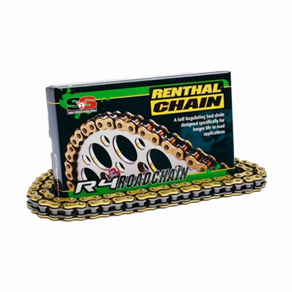 Renthal 520 R4 SRS Road O-Ring Chain Gold 120 Links (C328)