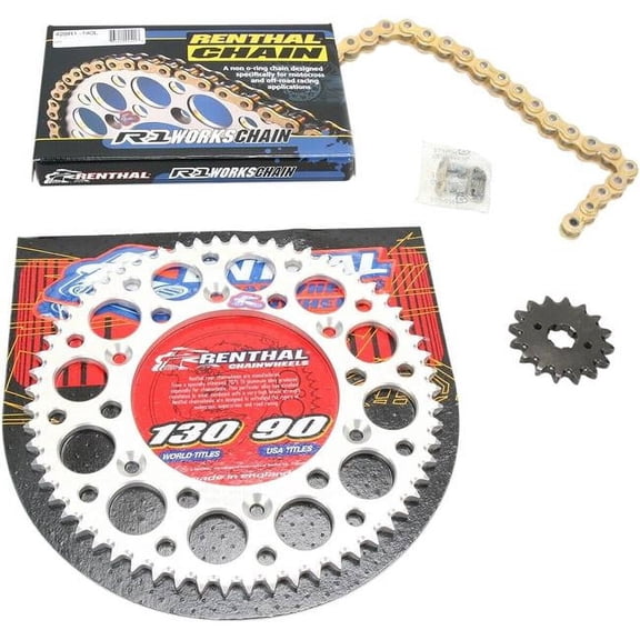 Renthal 520 to 428 Chain & Sprockets Conversion Kit 16T Front/61T Rear (K045)
