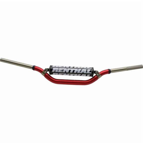 Renthal 999-01-RD-07-185 Twinwall McGrath & Short Style Handlebars, Red