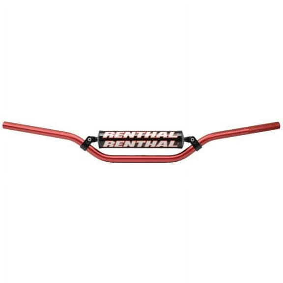 Renthal Aluminum 7/8" Handlebar CR High Bend Red for Suzuki RV90 1973-1977