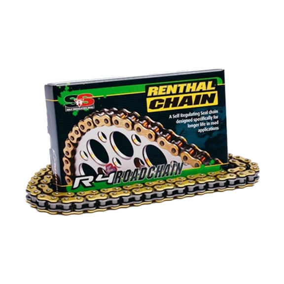 Renthal C344 525 R4 SRS Road Chain - 120 Links (Gold)