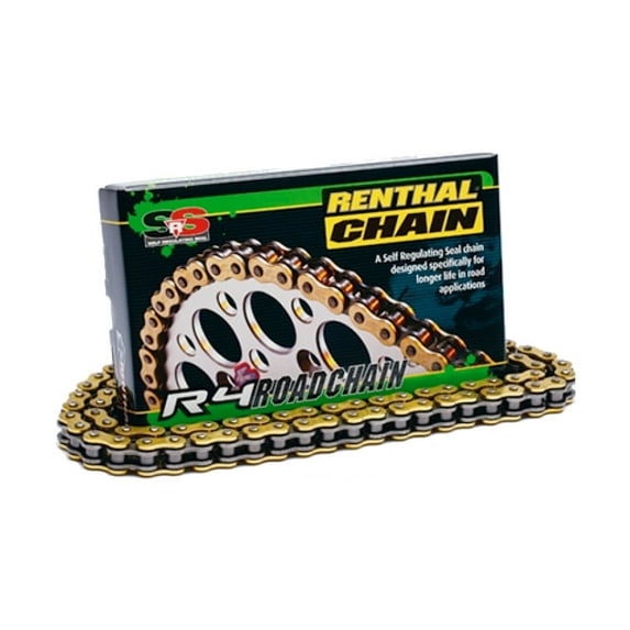 Renthal C344 525 R4 SRS Road Chain - 120 Links (Gold)