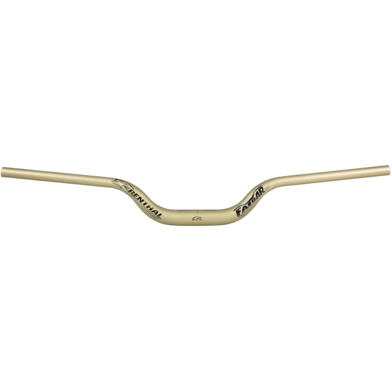 Renthal Fatbar 35ハンドル&ステム Renthal Fatbar 35 Handlebar - Aluminum, 70mm, 820mm, 35mm, Gold