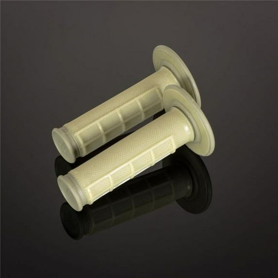 Renthal Dual Compound Diamond 1/2 Waffle Natural Gum Grips (G165)