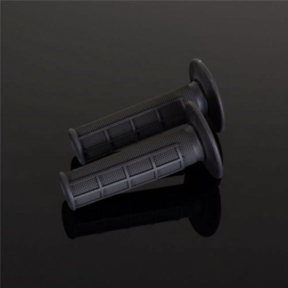 Renthal Diamond Half Waffle Firm Compound Dark Gray Grips (G088)