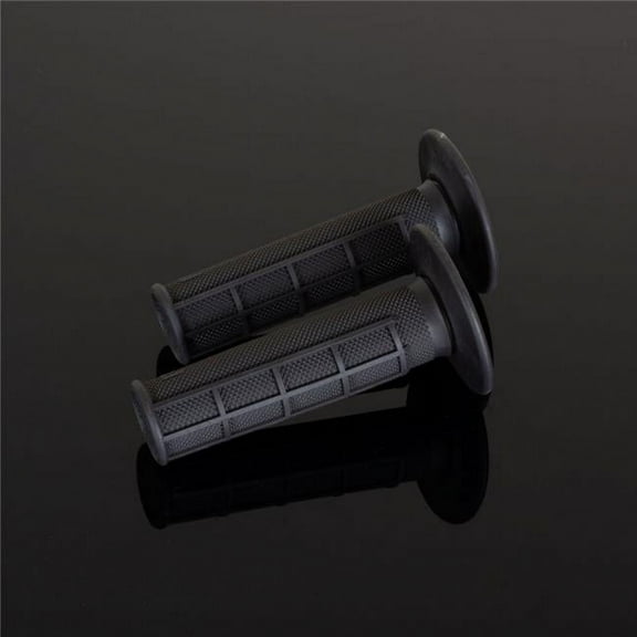 Renthal Diamond Half Waffle Firm Compound Dark Gray Grips (G088)