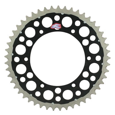 Renthal TwinRing Rear Sprocket 48 Tooth Black for Yamaha YZ125 1999-2018
