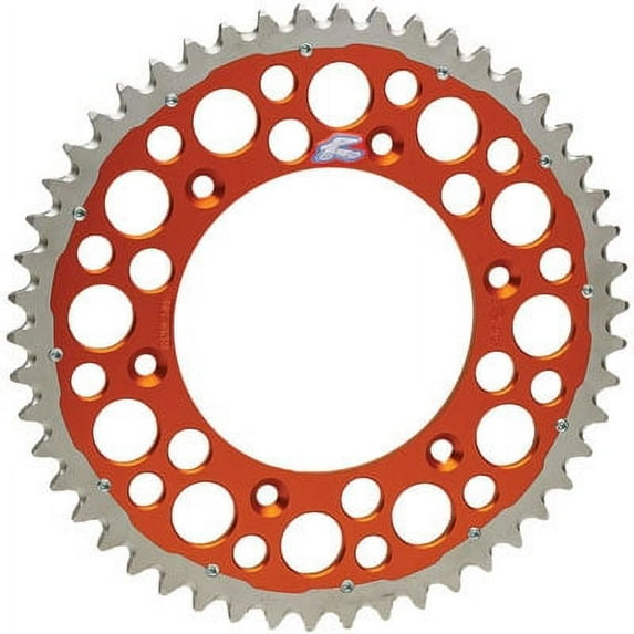 Renthal TwinRing Rear Sprocket 52 Tooth Orange for KTM 250 SX-F 2005-2018