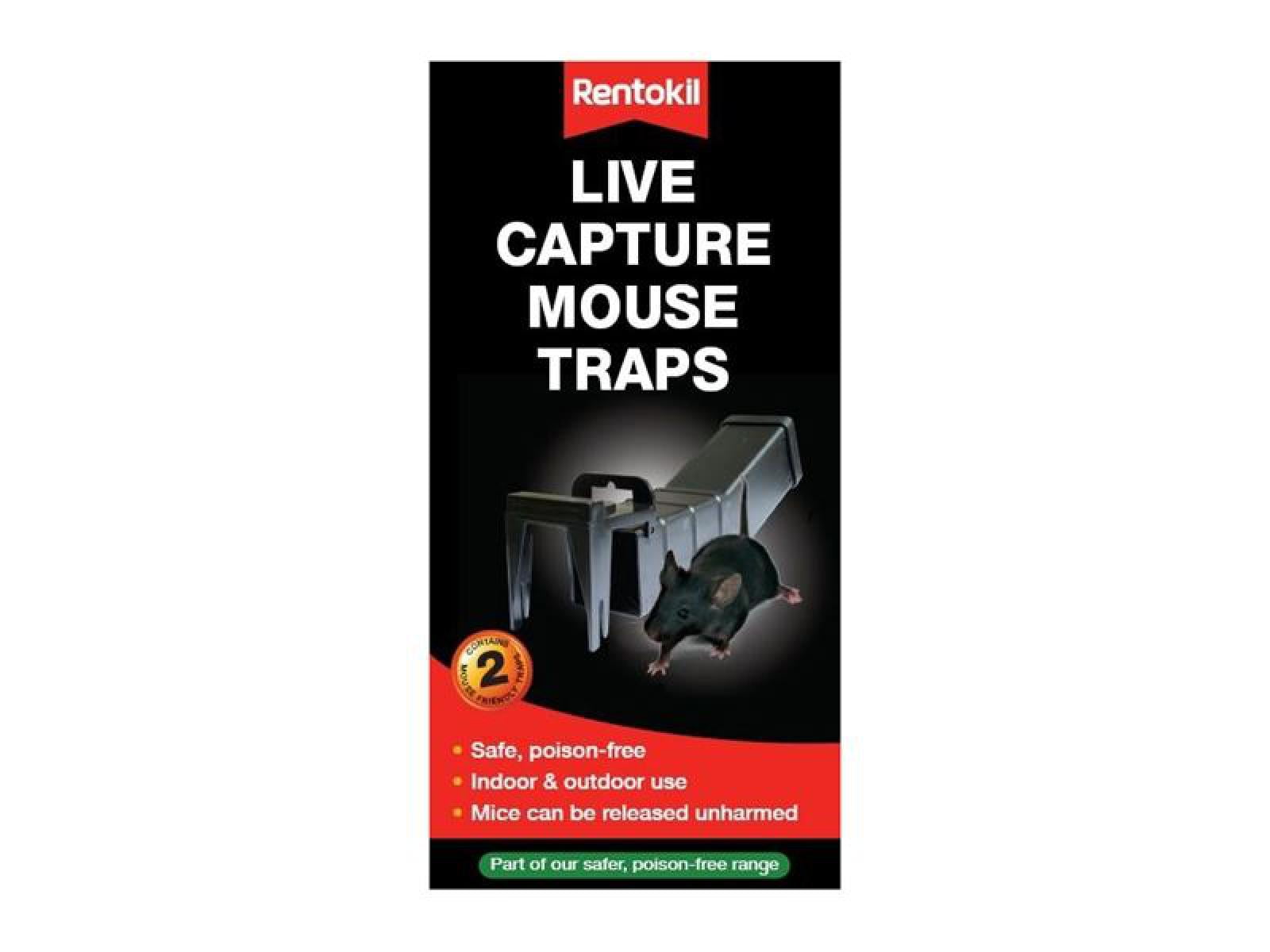 Rentokil - Live Capture Mouse Traps (Twin Pack)