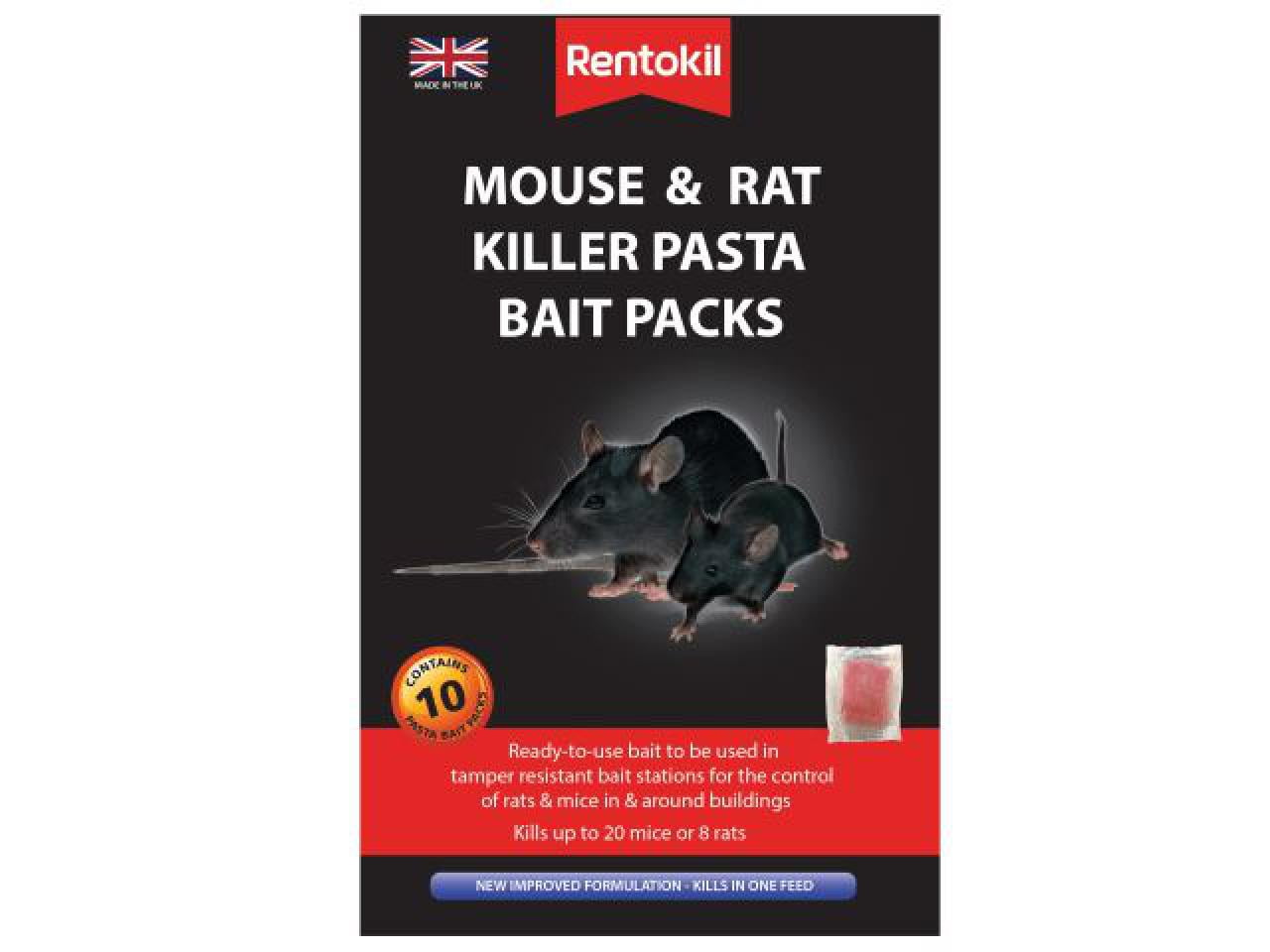 Rentokil - Mouse & Rat Killer Pasta Bait (Sachets 10)