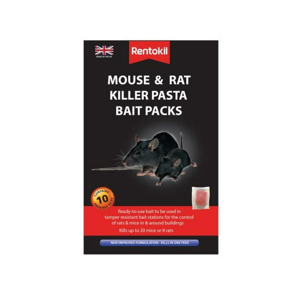 Rentokil - Mouse & Rat Killer Pasta Bait (Sachets 10)