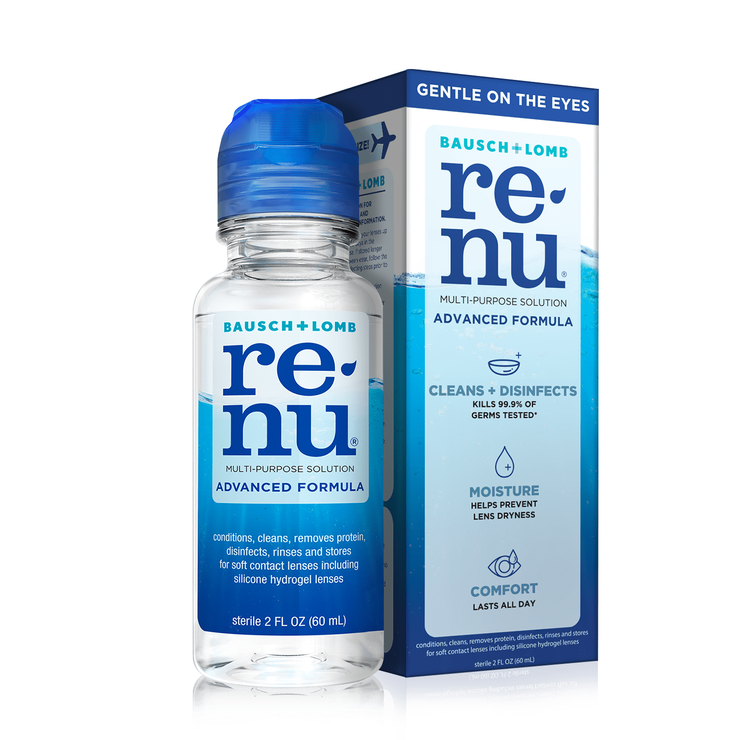 Renu Contact Lens Solution, Advanced Formula Triple Disinfectant