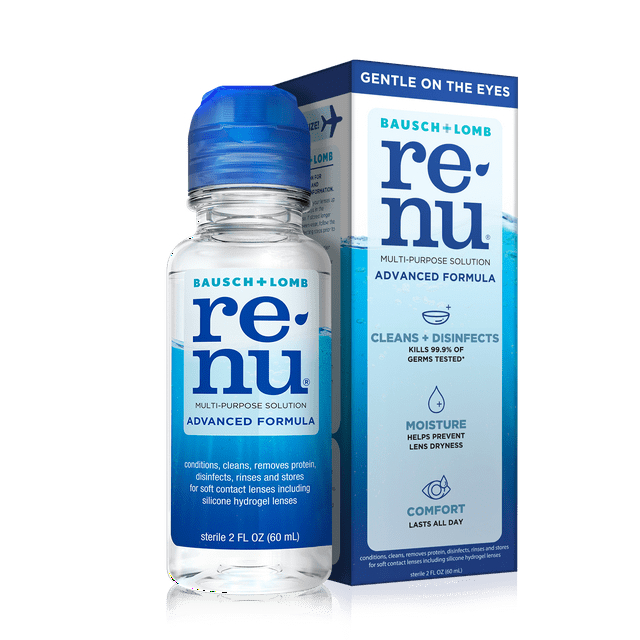 Renu Contact Lens Solution, Advanced Formula Triple Disinfectant