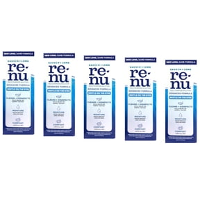 Renu Contact solution, Advanced Triple Disinfectant Formula 2 fl oz - 5 Pack