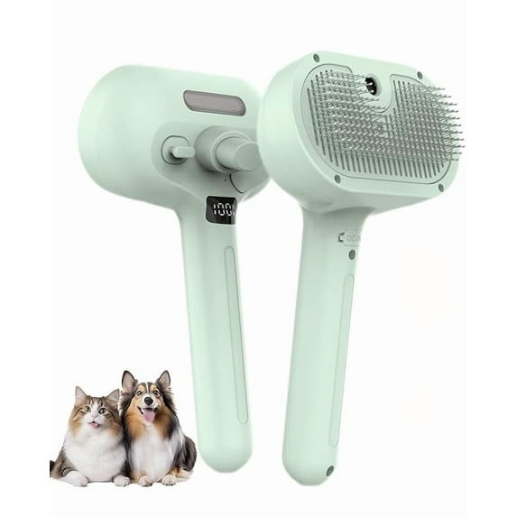 for Renu Dog Brush, Shower Brush , 3-In-1 Self-Cleaning, for Renu Renu Dog Grooming Brush With Steam, One-Touch Removal for Dogs And Cats No Need to Rinse (Green)