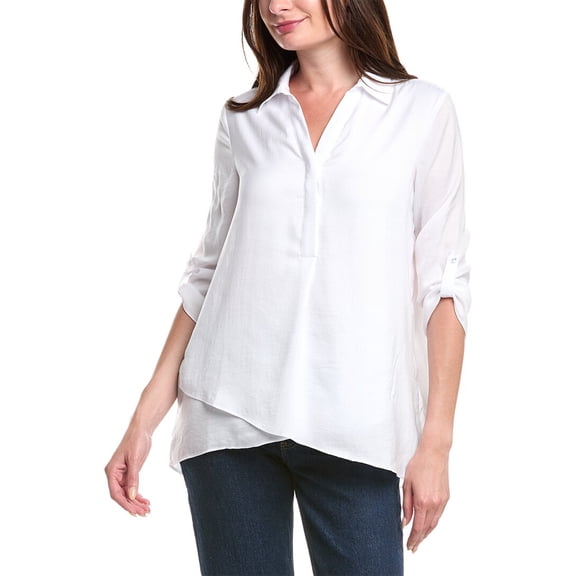 Renuar womens  Blouse, l, White