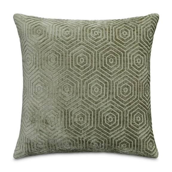 Renue Sutter 19" Square Chenille Throw Pillow - Fennel Green in Set of 2