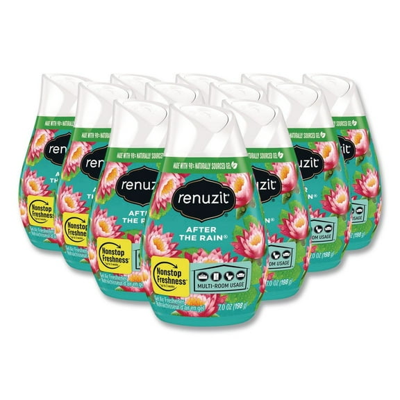 Renuzit 43100 7 oz Solid Adjustables Air Freshener - After the Rain Scent (12/Carton)