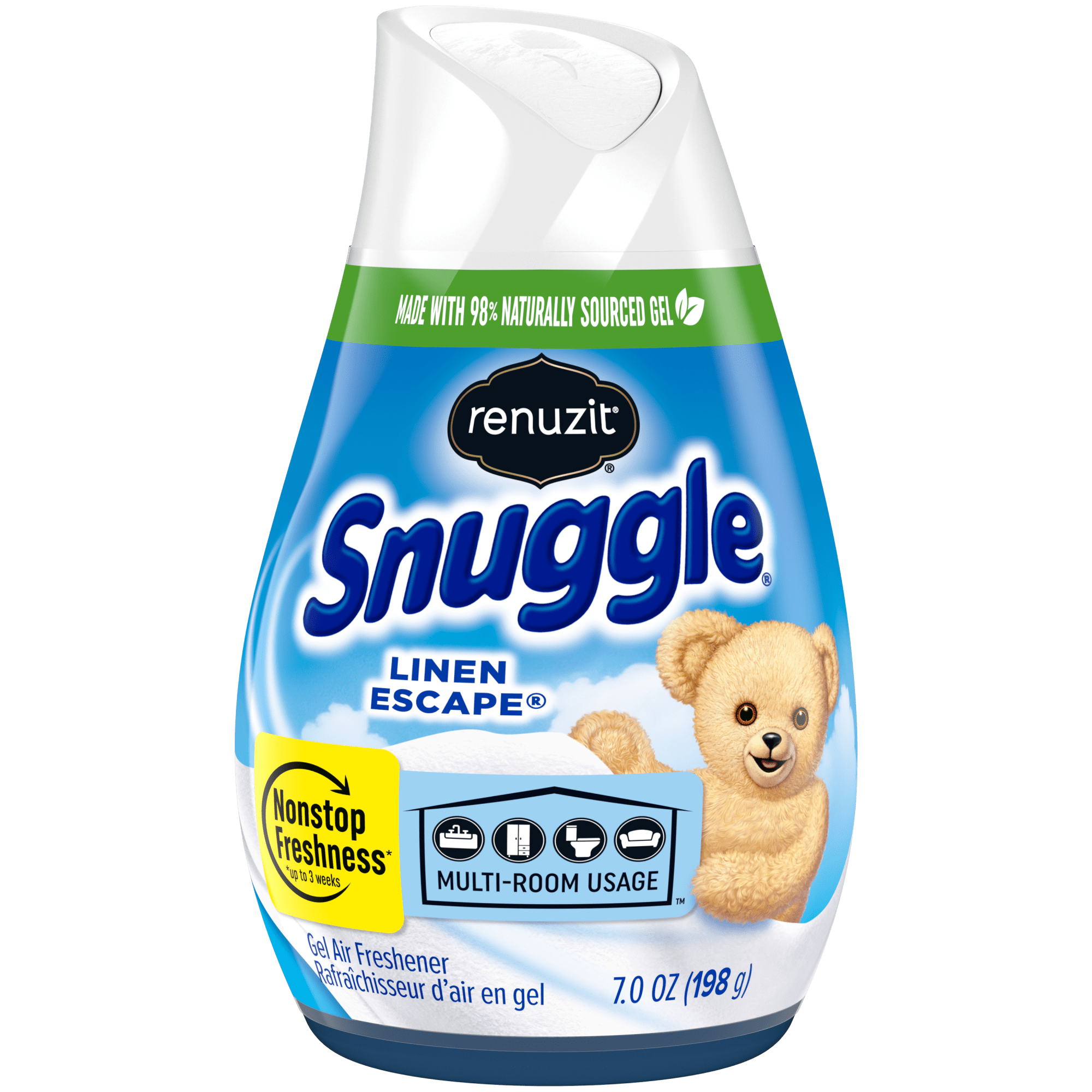 洋楽 RenE' Renuzit Adjustable Solid Gel Air Freshener Cone, Snuggle Linen