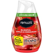 Renuzit Adjustable Solid Gel Air Freshener Cone, Apple & Cinnamon, Nonstop Freshness, 7 Ounces, 1 Cone