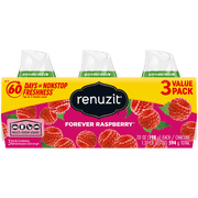 Renuzit Adjustable Solid Gel Air Freshener Cone, Forever Raspberry, Nonstop Freshness, 7 Ounces, 3 Cones