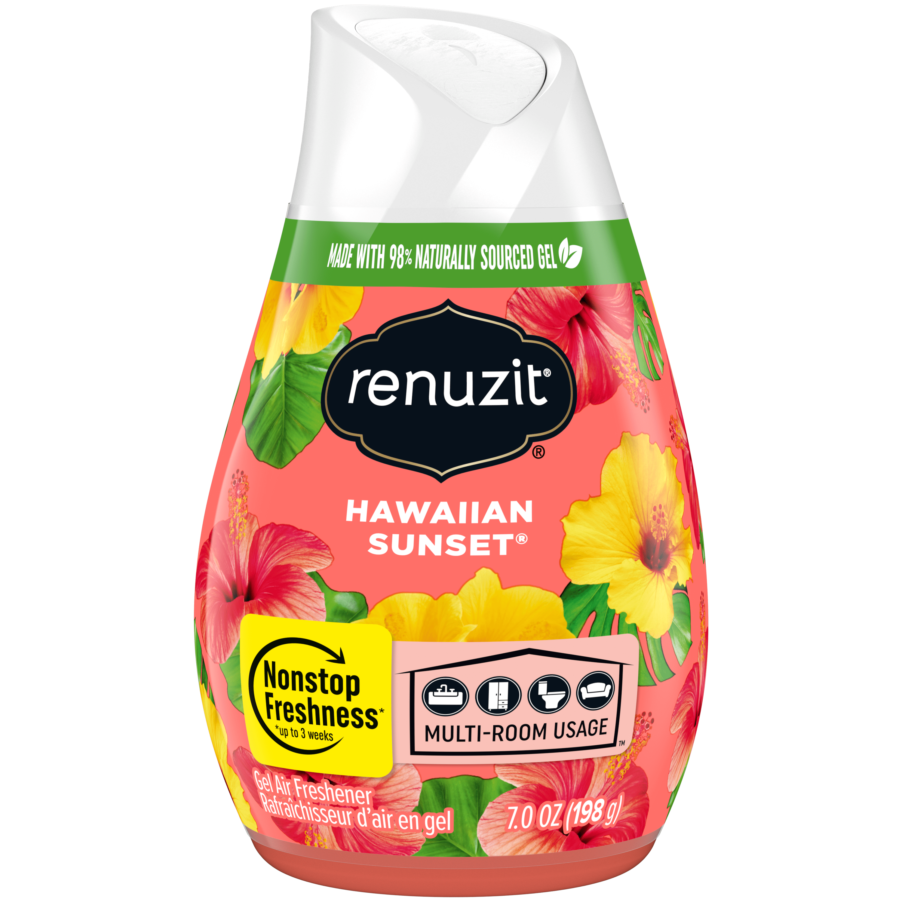 Renuzit Adjustable Solid Gel Air Freshener Cone, Hawaiian Sunset