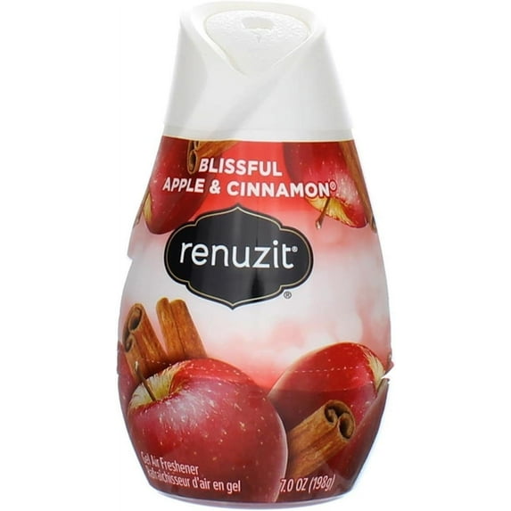 Renuzit Gel Air Freshener Fresh Picked Collection Apple and Cinnamon - Adjustable - 9 Pack, 7 oz