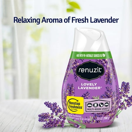 Renuzit Gel Air Freshener, Lovely Lavender, 7.0 Ounce