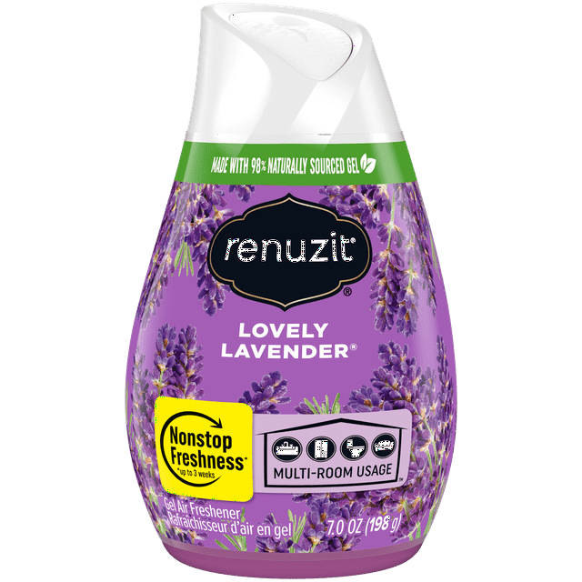 Renuzit Gel Air Freshener, Lovely Lavender, 7 oz, 3 Pack