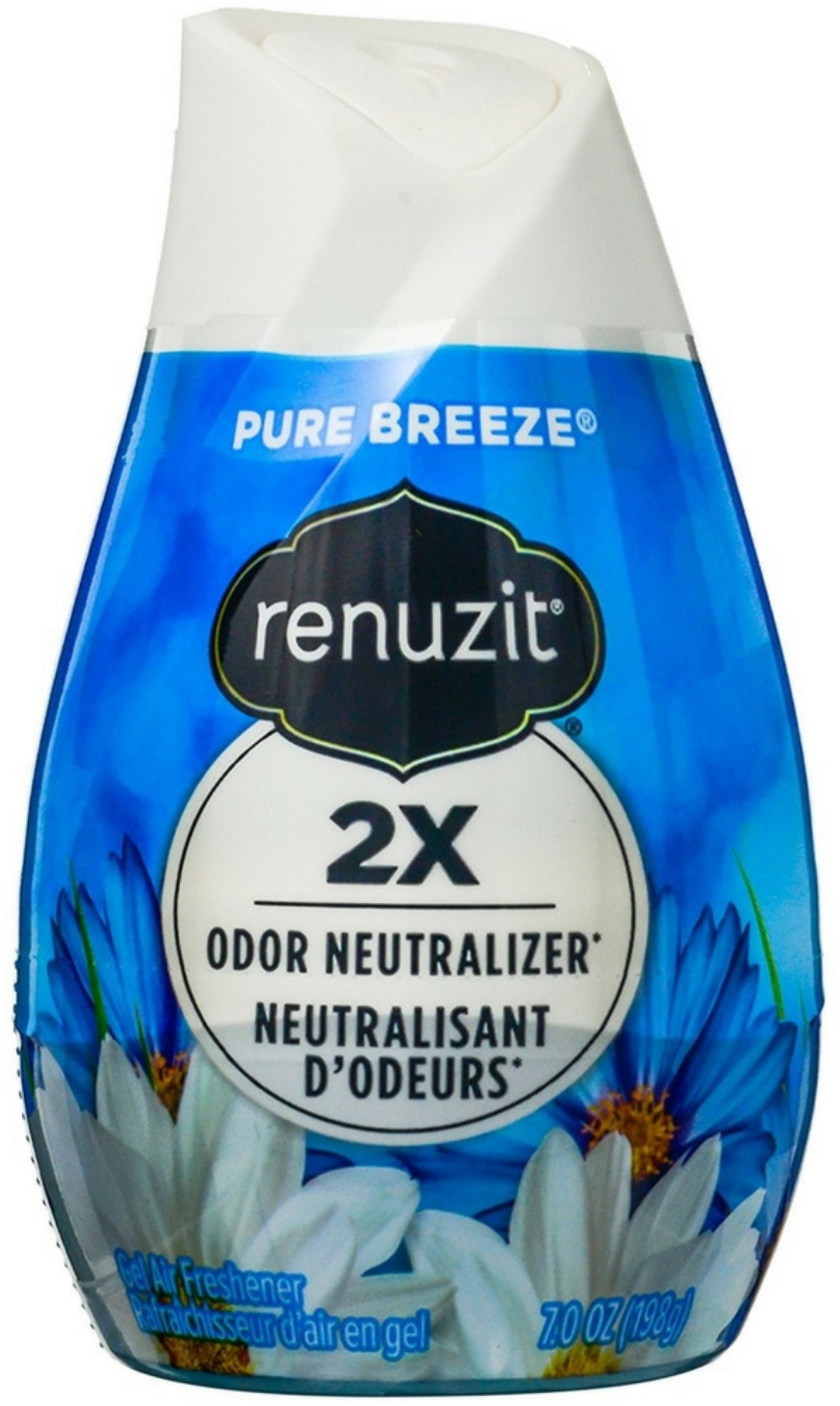Renuzit Gel Air Freshener, Pure Breeze 7 oz (Pack of 2)